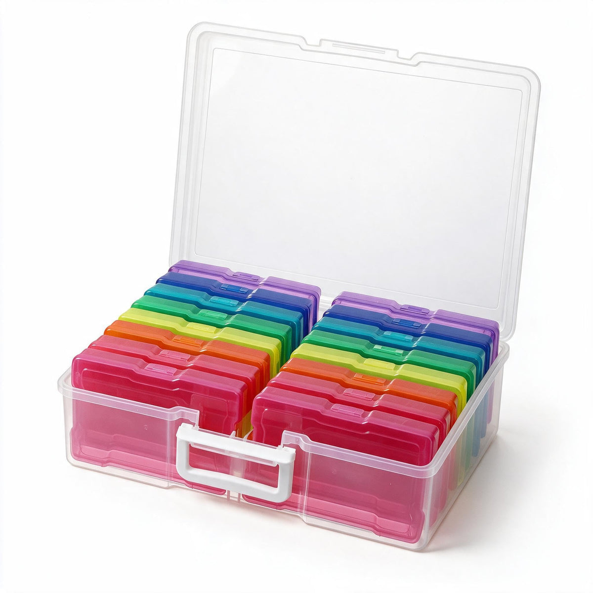 novelinks Photo Storage Box and 16 Inner 4" x 6" Photo Storage Containers