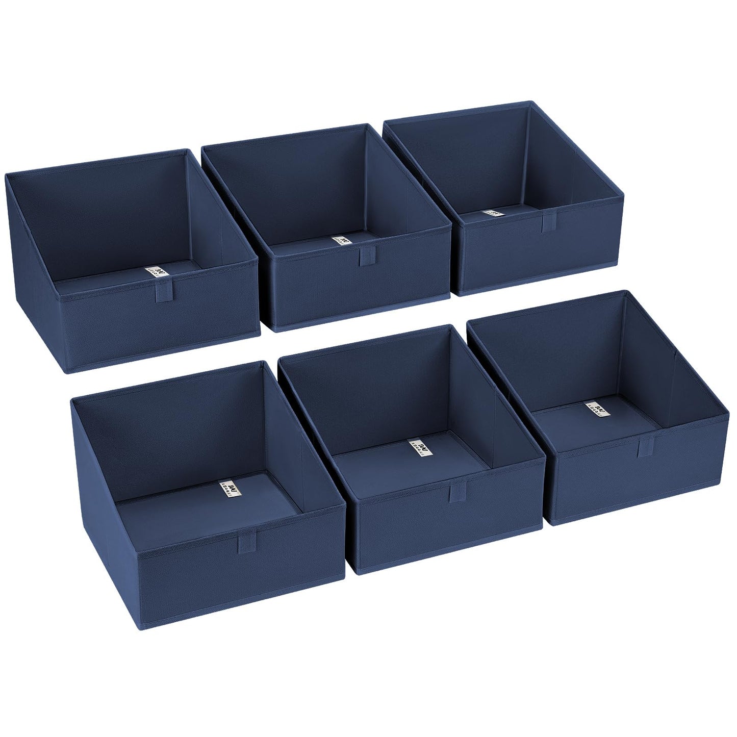 DIMJ Closet Storage Bins - Fabric Storage Baskets for Shelves, Collapsible Closet Organizers and Storage with Handles, Trapezoid Shelf Organization Storage Cubes for Purse, Toys, Books, Towel, Socks