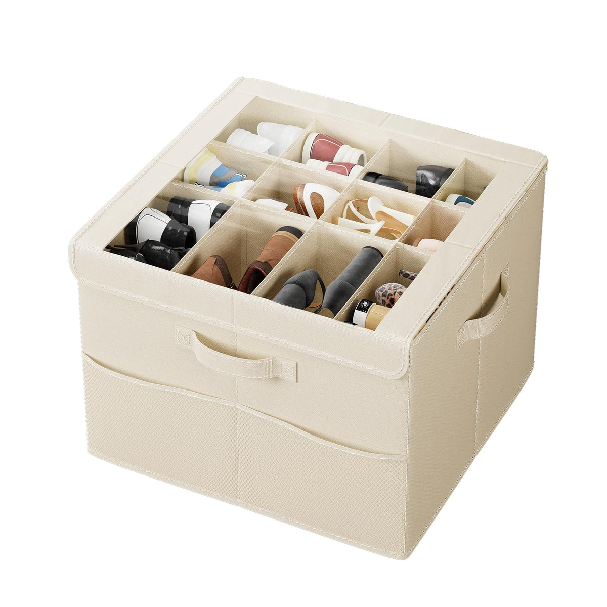PHINOX Shoe Organizer for Closet, Fits up to 16-24 Pairs, 1 Pack, Grey