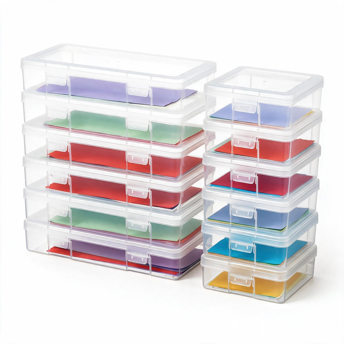 novelinks Plastic Small Storage Containers with Lids for Organizing