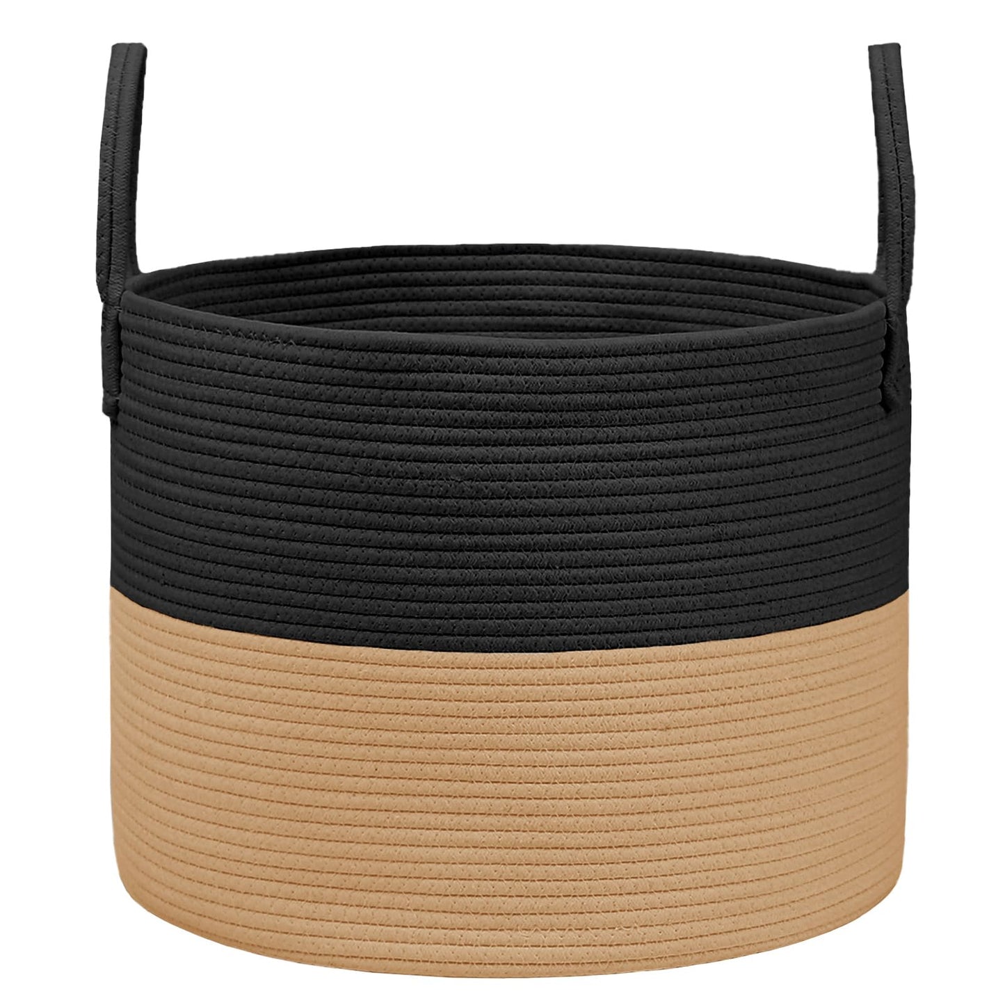 JMvicyroam 65L Extra Large Machine Washable Cotton Rope Blanket Basket