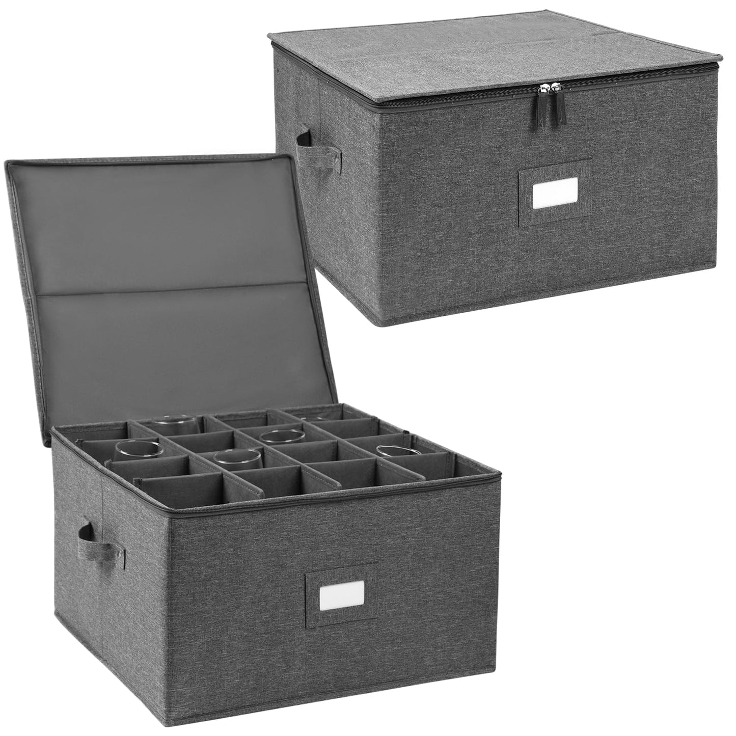 Stemware Storage Cases, Wine Glass Storage Box Containers for Crystal