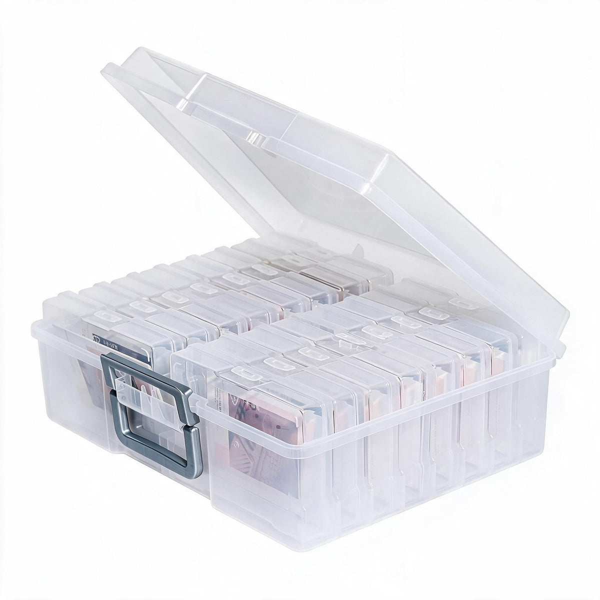 novelinks Photo Storage Box and 16 Inner 4" x 6" Photo Storage Containers
