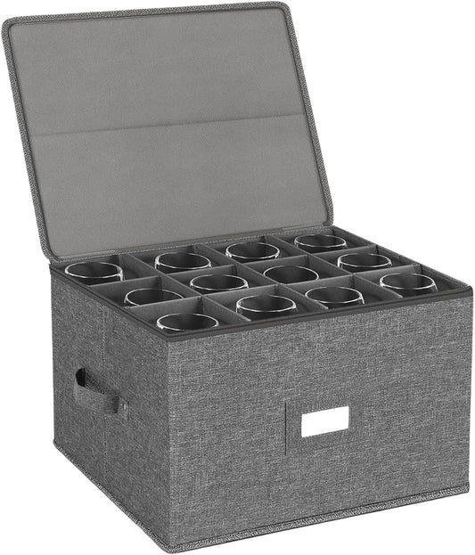 Stemware Storage Cases, Wine Glass Storage Box Containers for Crystal