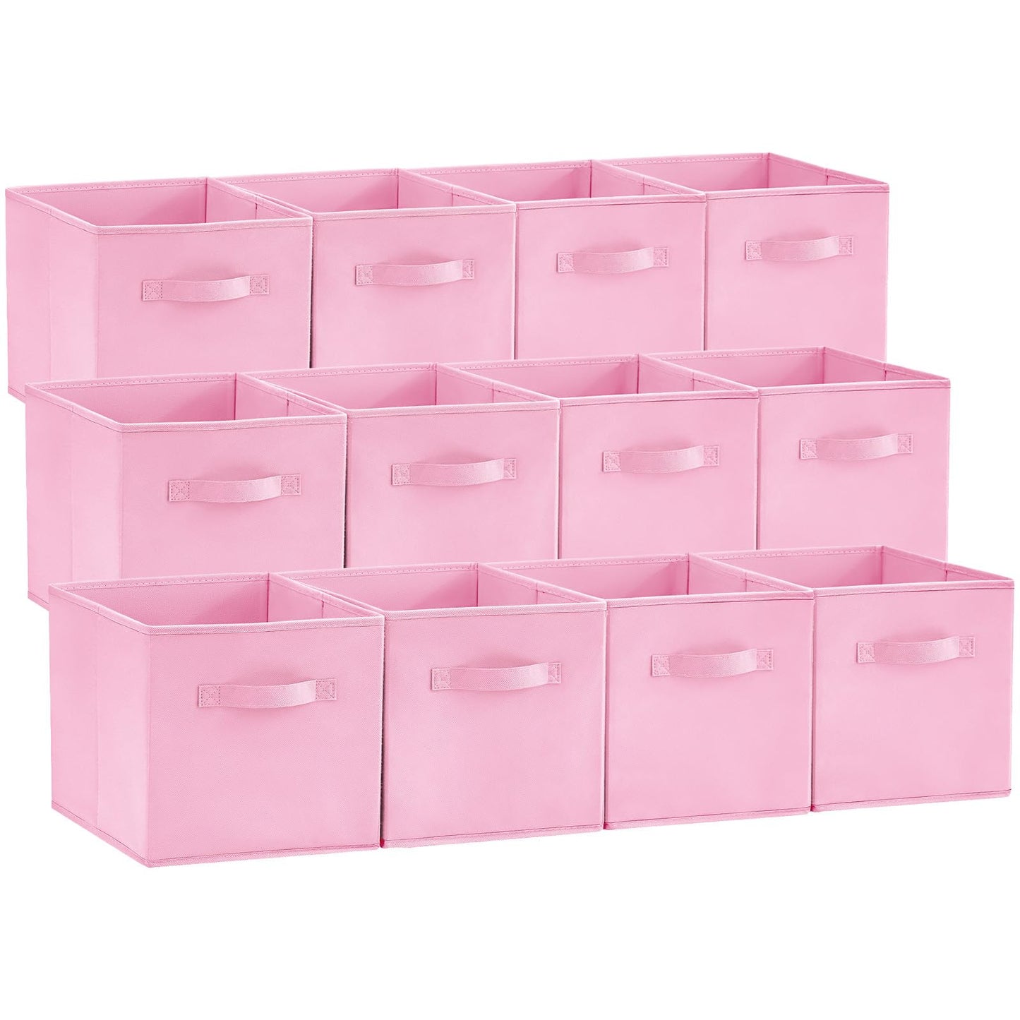 Lifewit Storage Cubes, 11 Inch Organizer Bins, 18L Gray, 12 Packs
