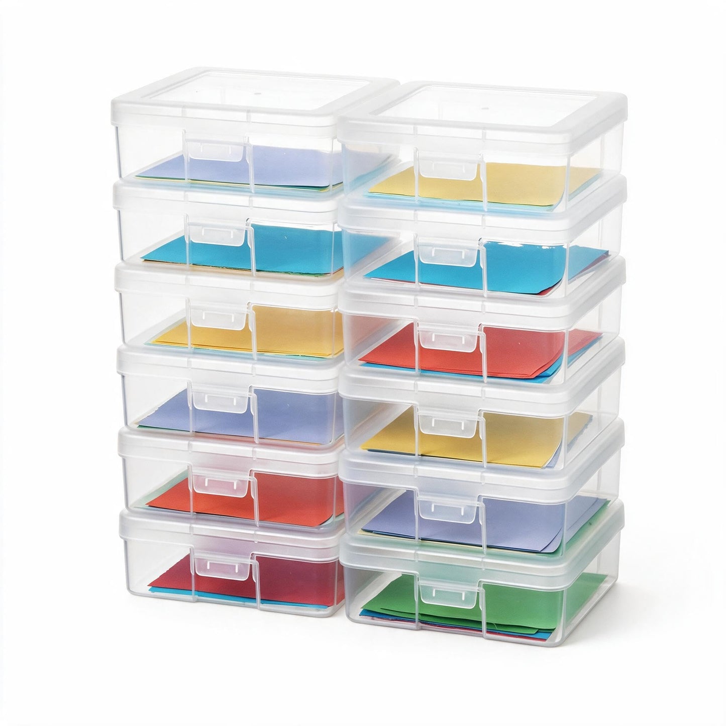 novelinks Plastic Small Storage Containers with Lids for Organizing