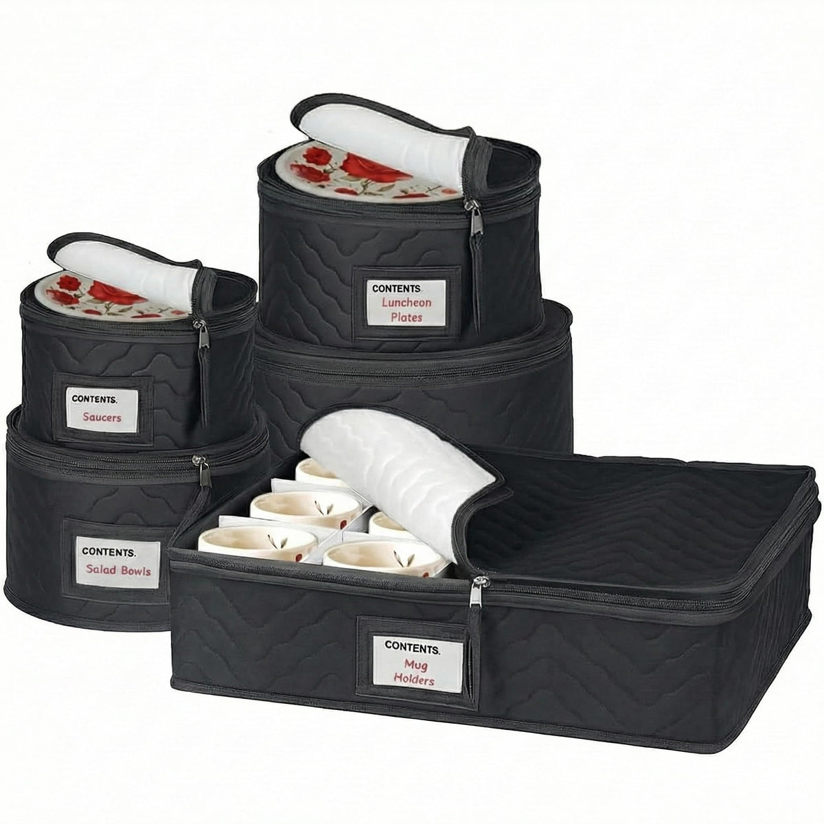 China Storage Containers 5-Piece Set Moving Boxes, Quilted Microfiber