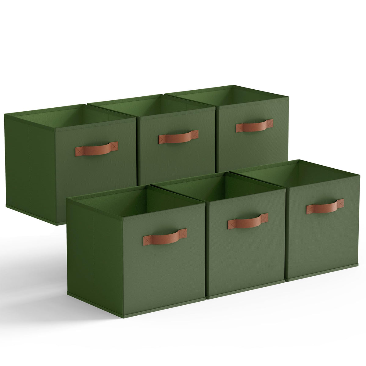 GRANNY SAYS 11 Inch Cube Storage Bins, 6-Pack Storage Cube Organizer, Pink