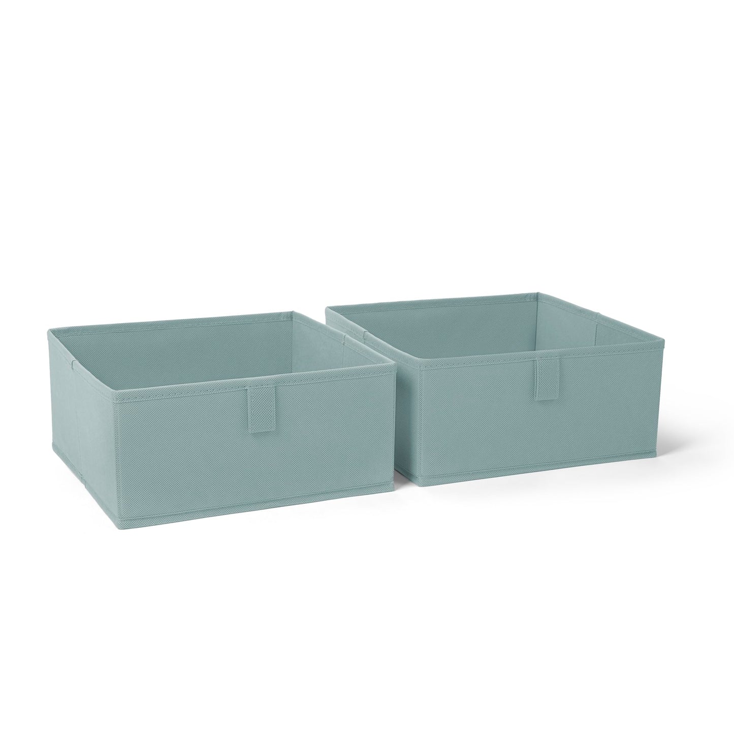 RiverRidge Folding Storage Bins - 2-pack of 10in Tall Taupe Cubes