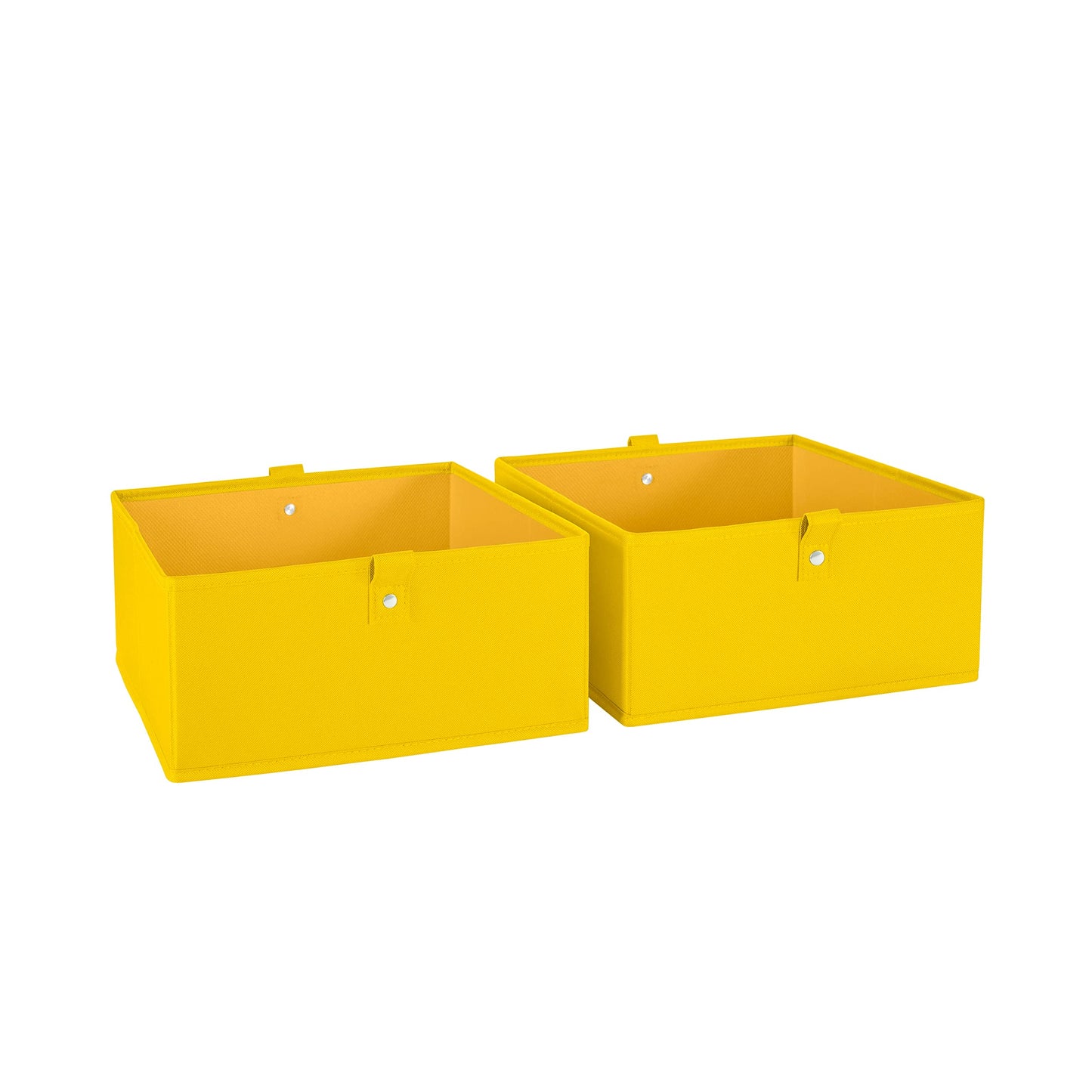 RiverRidge Folding Storage Bins - 2-pack of 5in Tall Olive Cubes