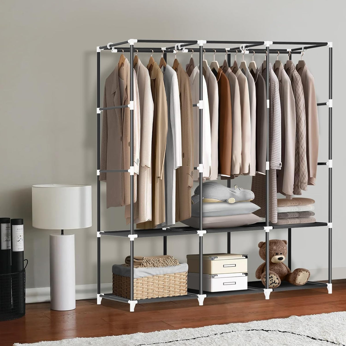 LOKEME Portable Closet,Portable Closets for Hanging Clothes