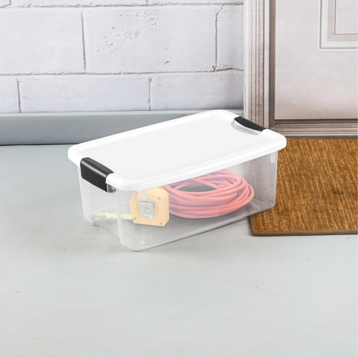Sterilite Ultra Latch Box with Lids for Home and Office, 18 Quart, 6-Pack