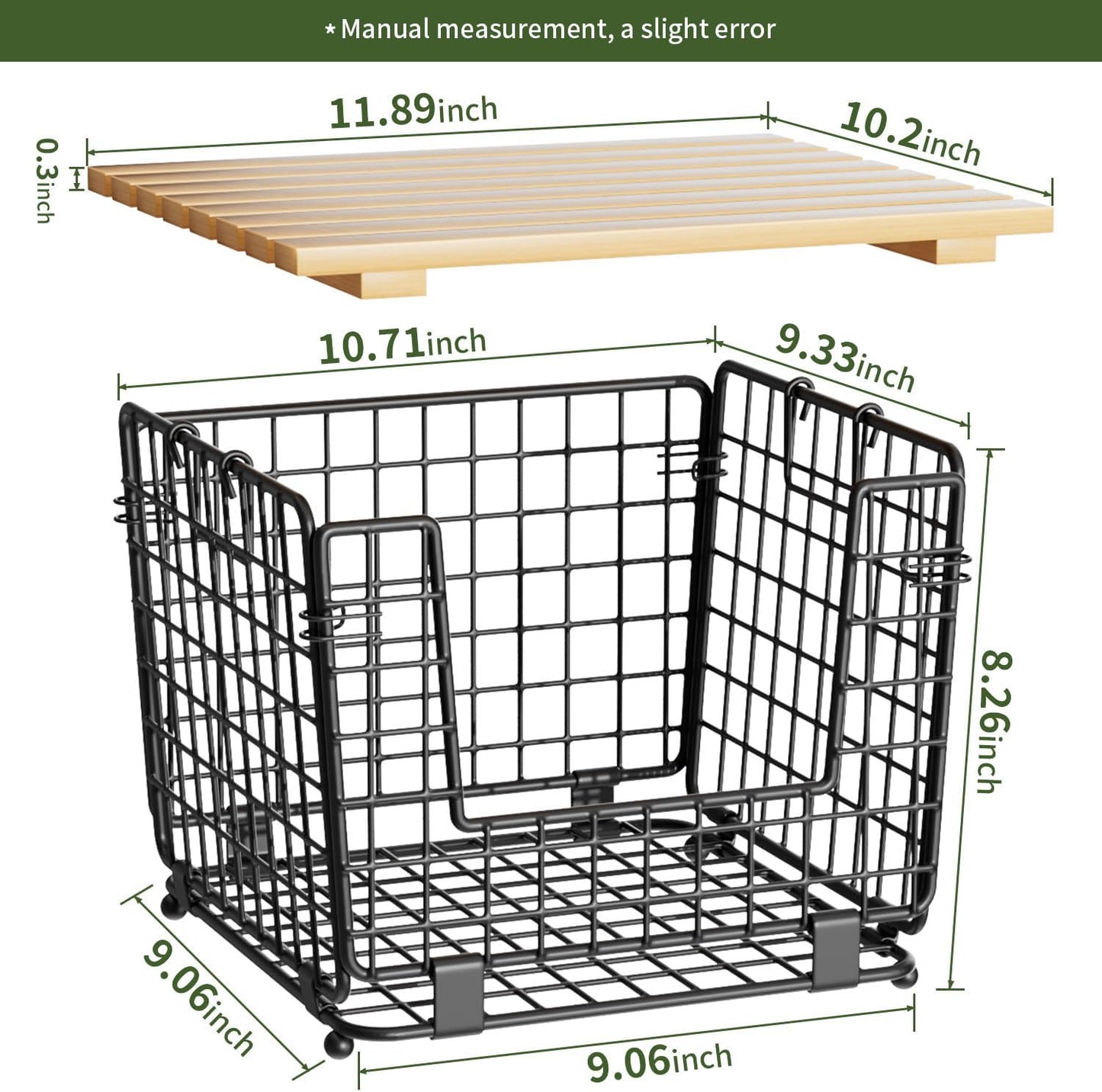 2 Pack Stackable Potato Onion Bins, Pantry Organizers and Storage