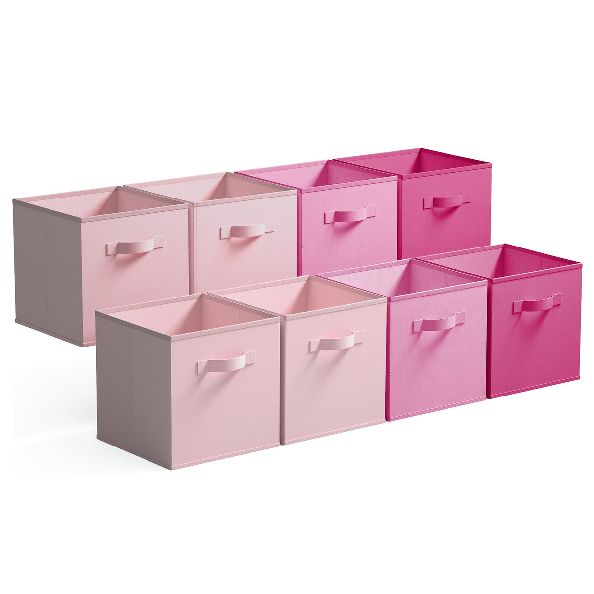 GRANNY SAYS 11 Inch Cube Storage Bins, 6-Pack Storage Cube Organizer, Pink