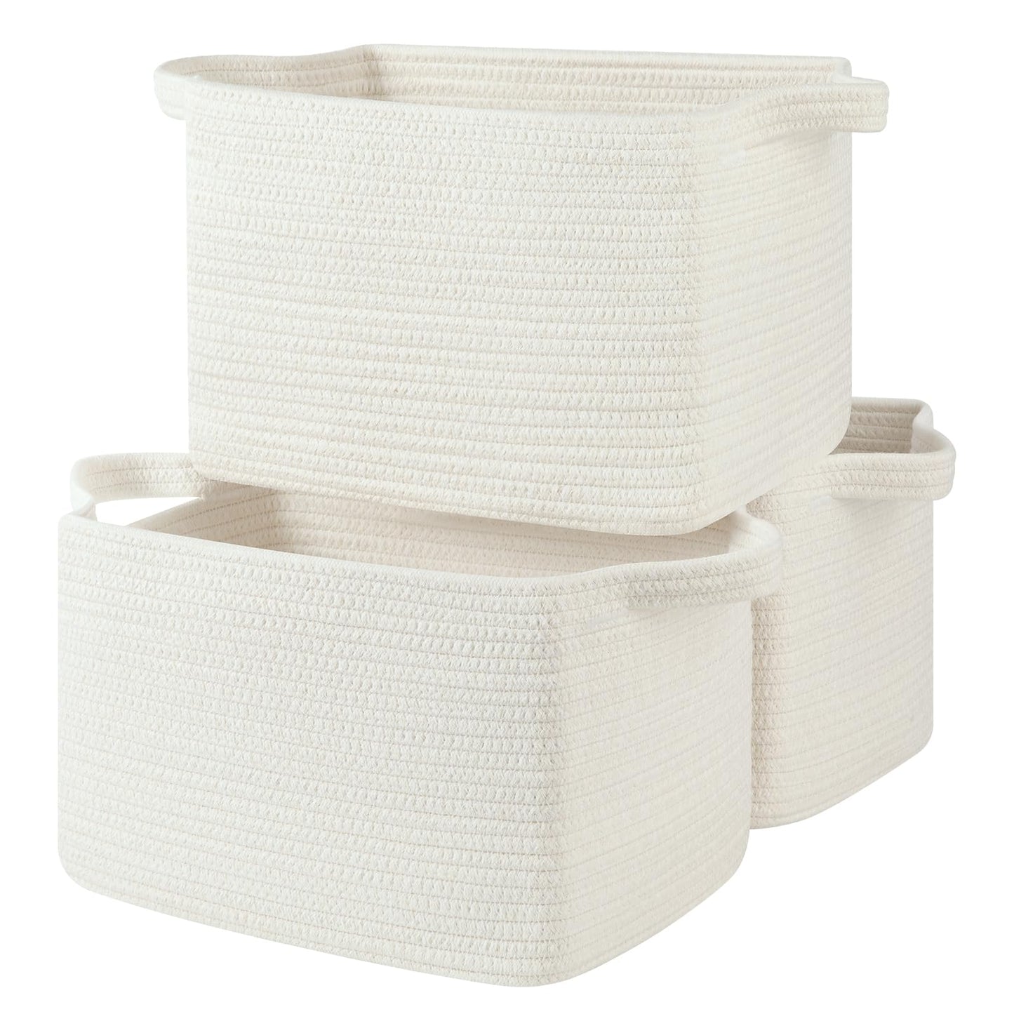 OIASKET Storage Basket for Organizing 3 Pack, Woven Baskets for Storage