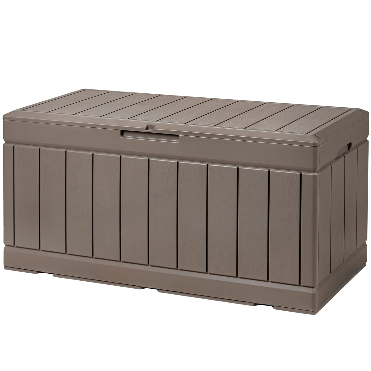 Devoko 100 Gallon Waterproof Resin Deck Box, Large Outdoor Storage Box
