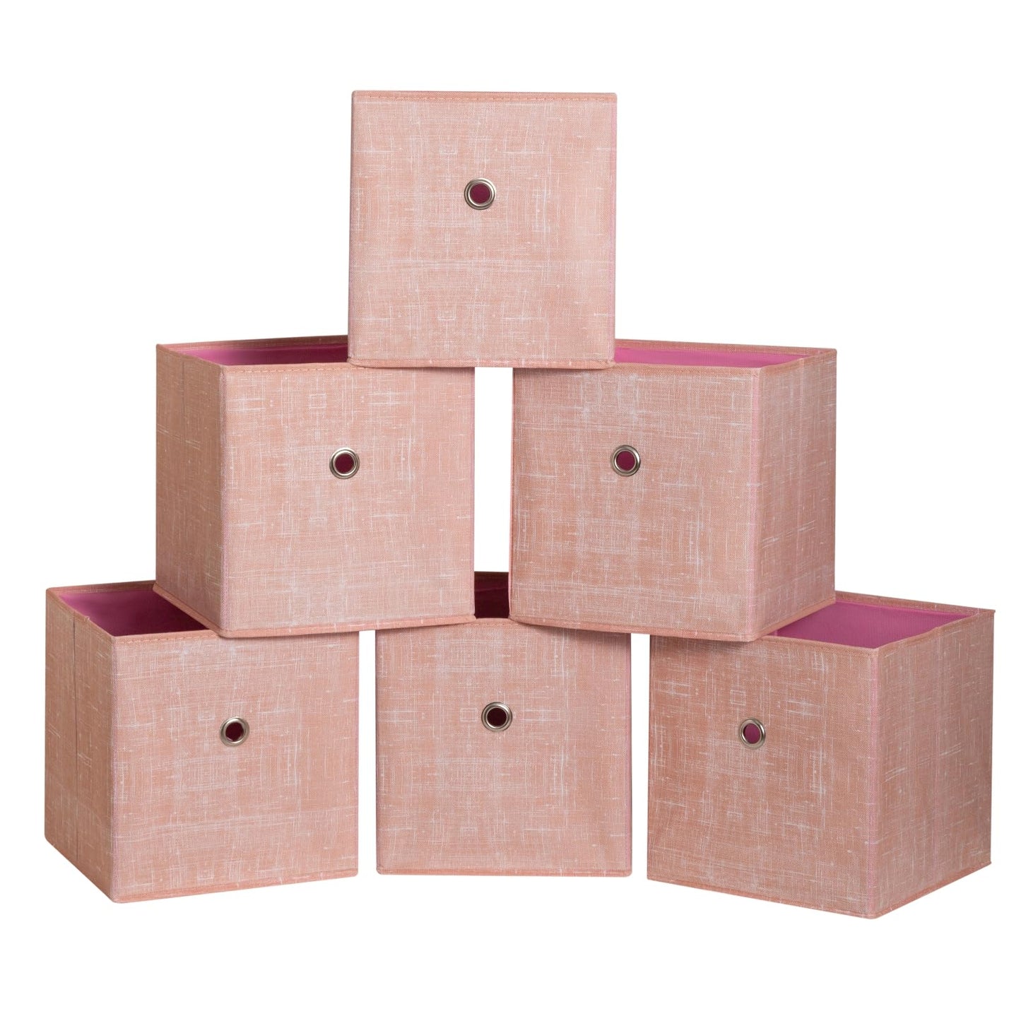 Black Foldable Storage Cubes Bins ,11 Inch Cloth Storage Cube Fabric Storage Box Cubes Organizer Baskets with Handles for Home Organizer Set of 3 (Black)