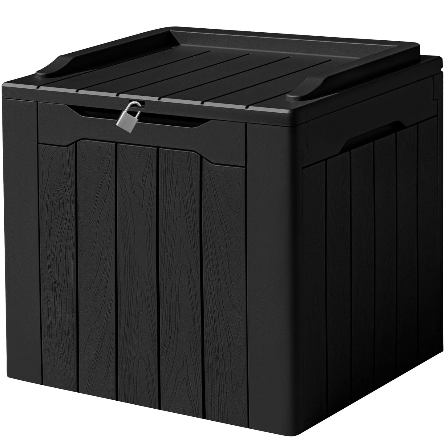 Devoko 100 Gallon Waterproof Resin Deck Box, Large Outdoor Storage Box