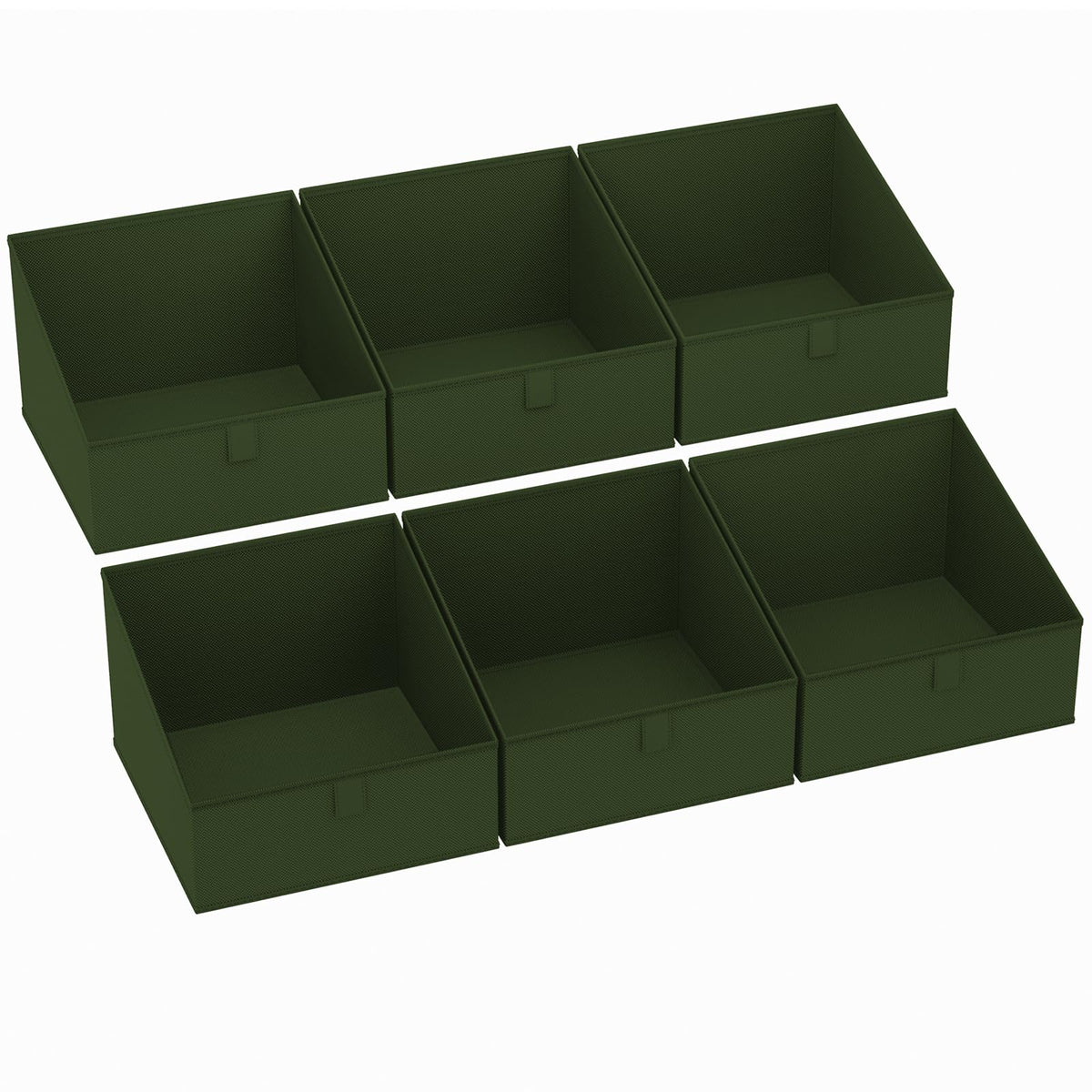 DIMJ Closet Storage Bins - Fabric Storage Baskets for Shelves, Collapsible Closet Organizers and Storage with Handles, Trapezoid Shelf Organization Storage Cubes for Purse, Toys, Books, Towel, Socks