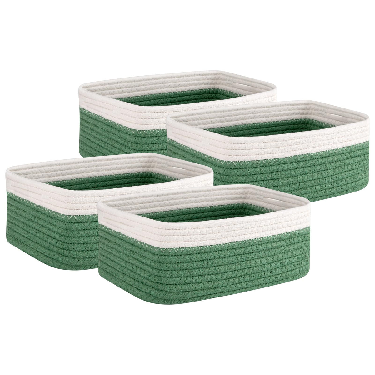 OIAHOMY 4 PACK 7L Storage Baskets for Organizing Storage Bins Brown
