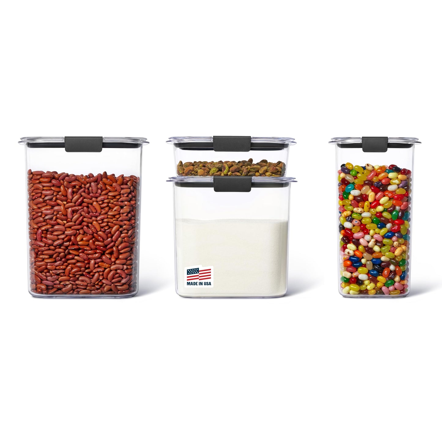 Rubbermaid Brilliance Airtight Cereal Food Storage Container, Shatterproof, BPA-Free and Dishwasher-Safe, 32oz Capacity