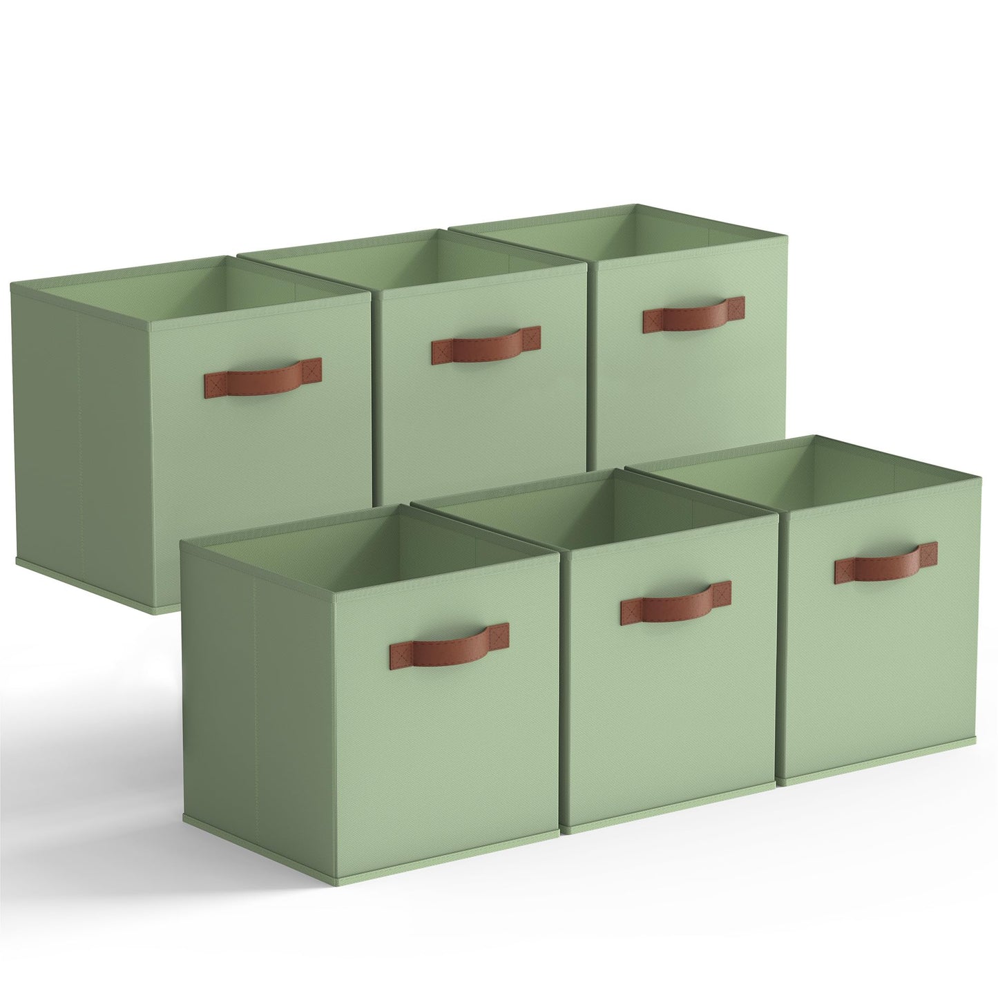 GRANNY SAYS 11 Inch Cube Storage Bins, 6-Pack Storage Cube Organizer, Pink