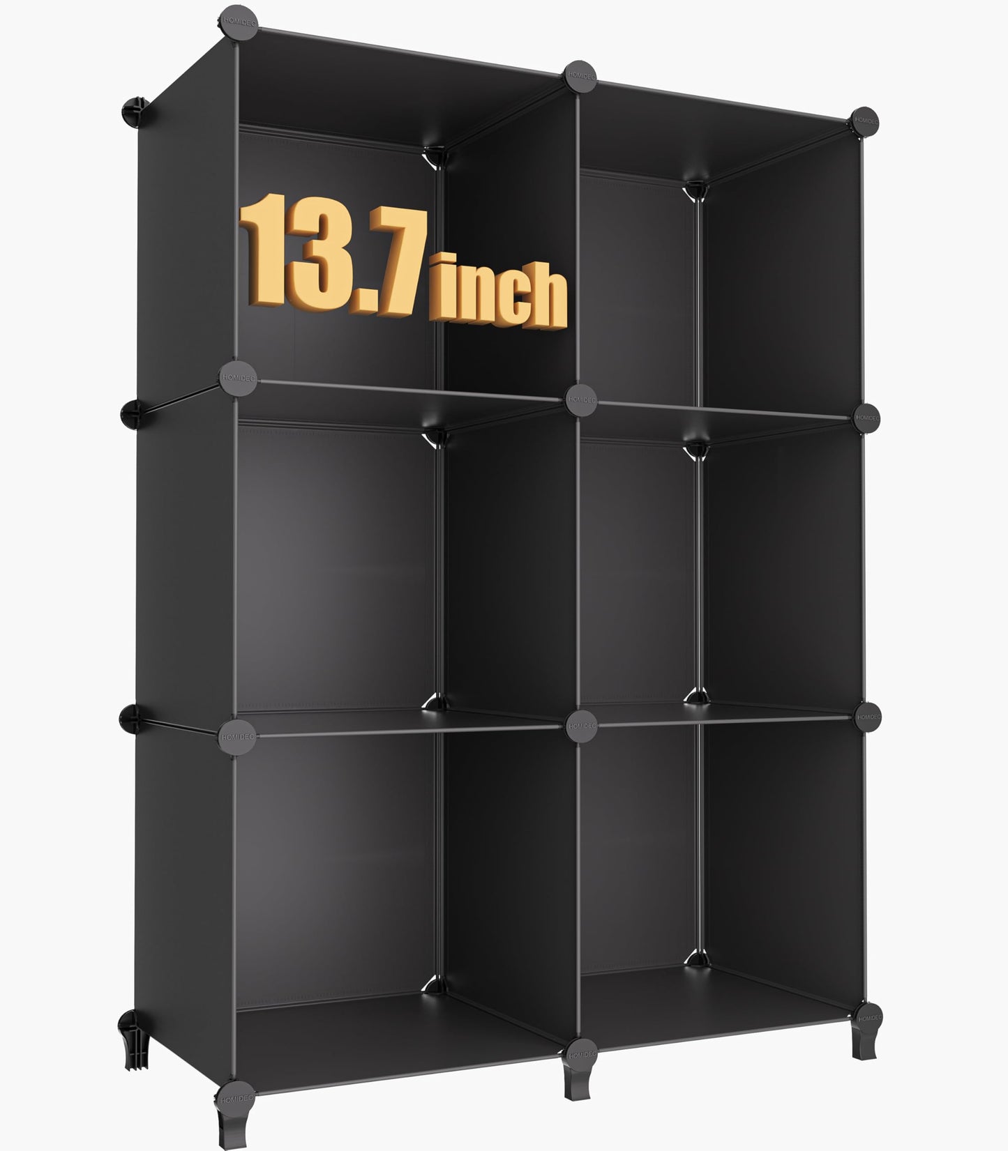 Stackable Closet Organizers and Storage 6 Cube Storage Organizer Closet Organizer for Bathroom Closet Storage for Wardrobe