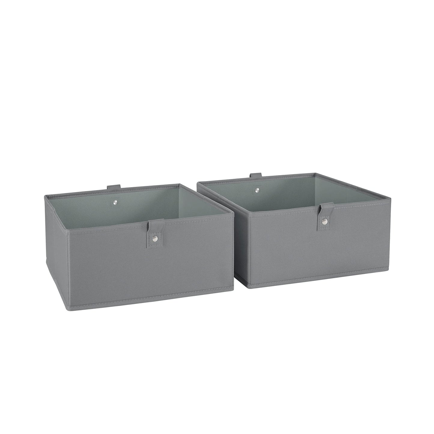 RiverRidge Folding Storage Bins - 2-pack of 5in Tall Olive Cubes