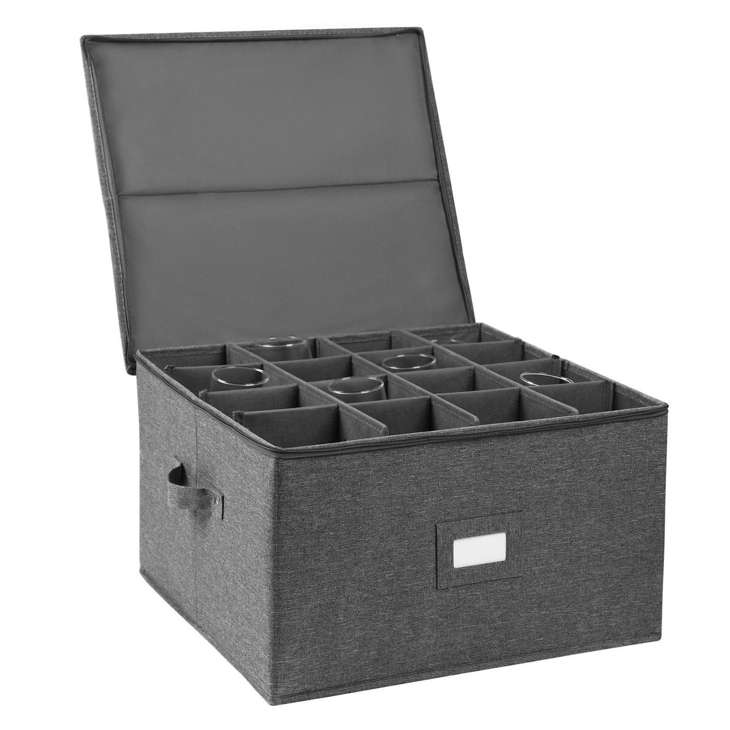 Stemware Storage Cases, Wine Glass Storage Box Containers for Crystal