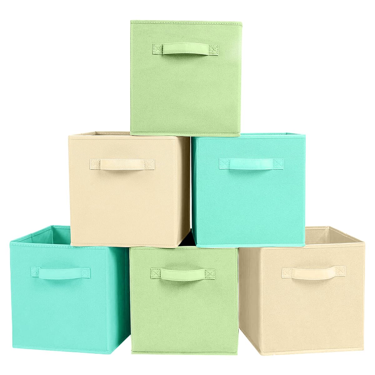 ShellKingdom Storage Bins, Foldable Fabric Storage Cubes And Cloth Storage