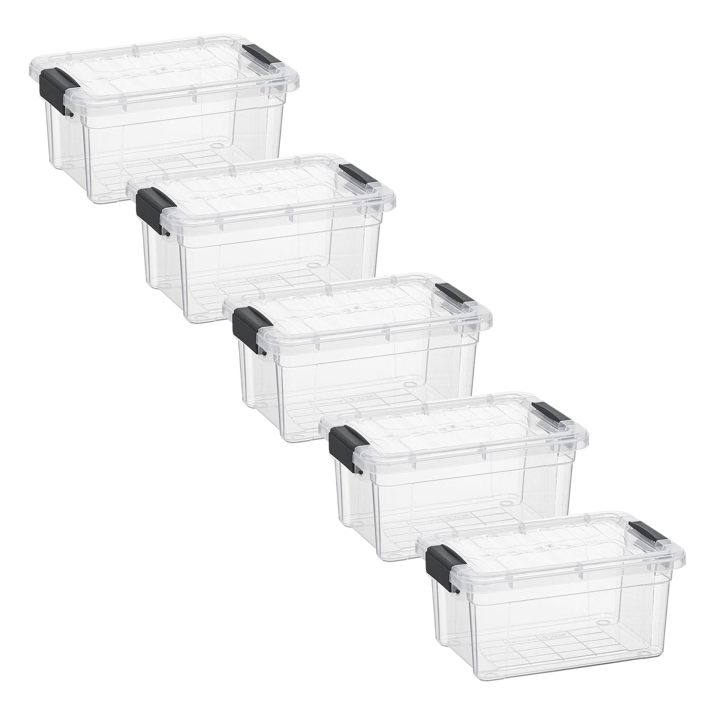 Superio 13.7 Quart Clear Plastic Storage Bin with Lid, Stackable Organizer Box, BPA-Free Storage Container for Home, Garage, School & Office, 1 Pack