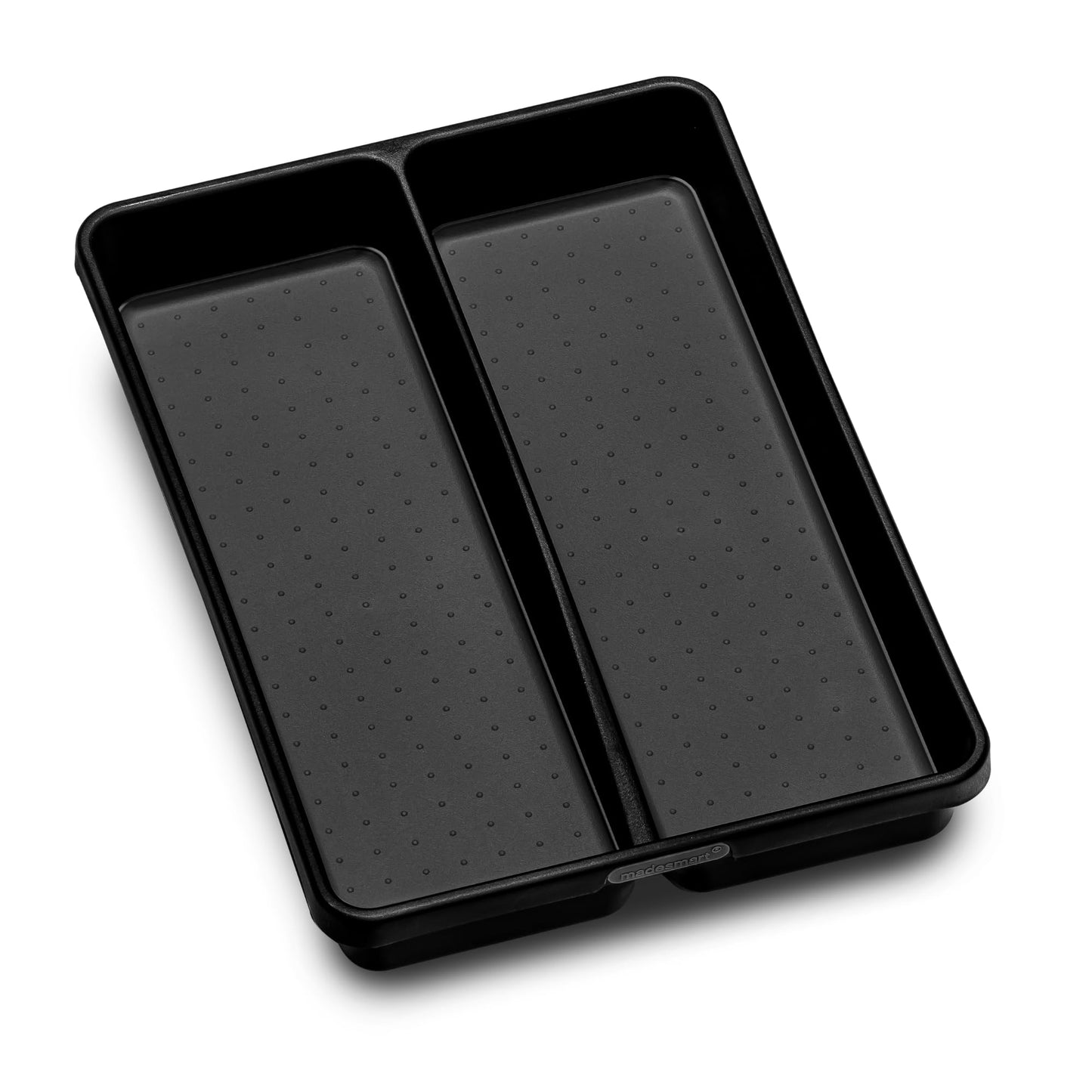 madesmart Classic 2 Compartment Compact Utensil Tray, White