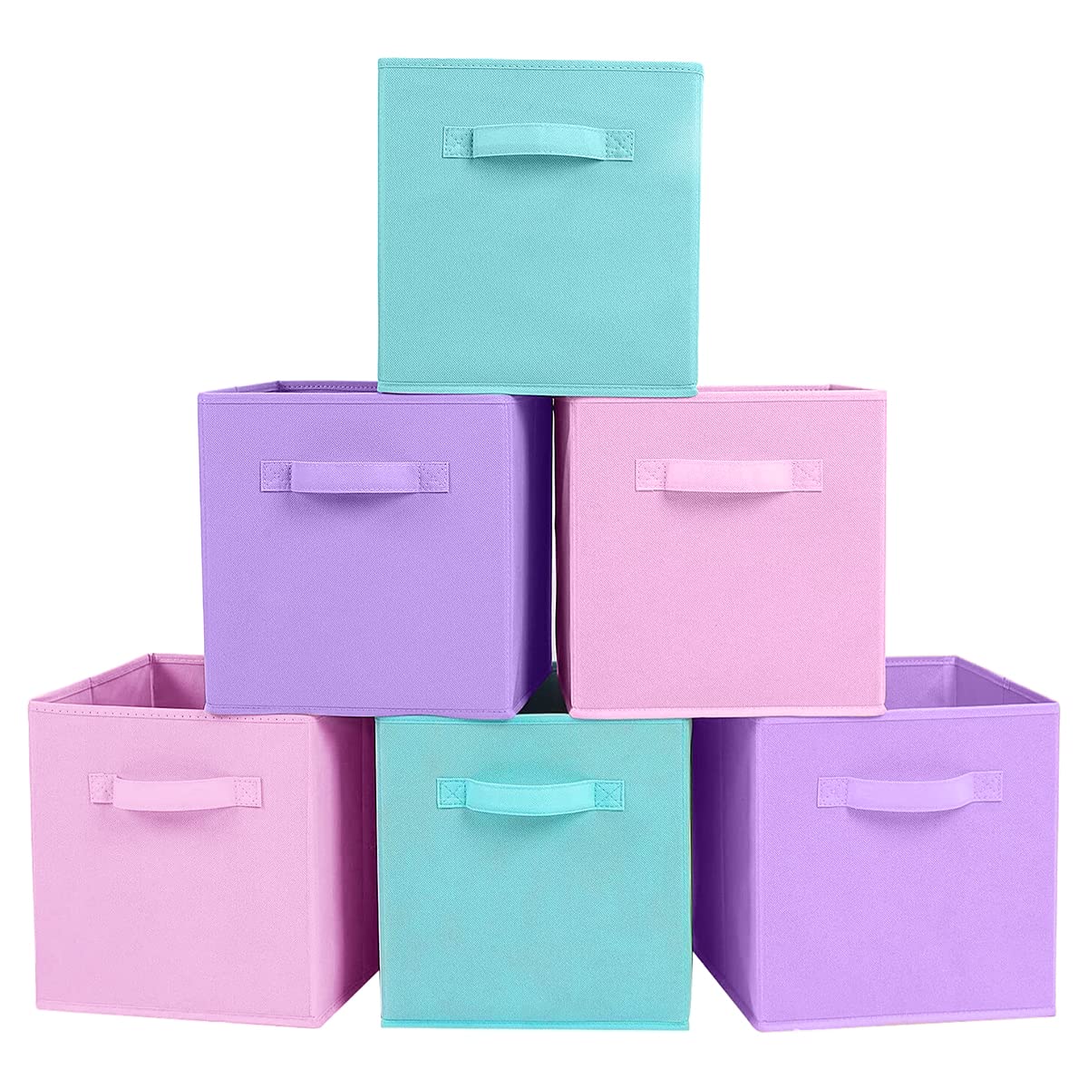 ShellKingdom Storage Bins, Foldable Fabric Storage Cubes And Cloth Storage