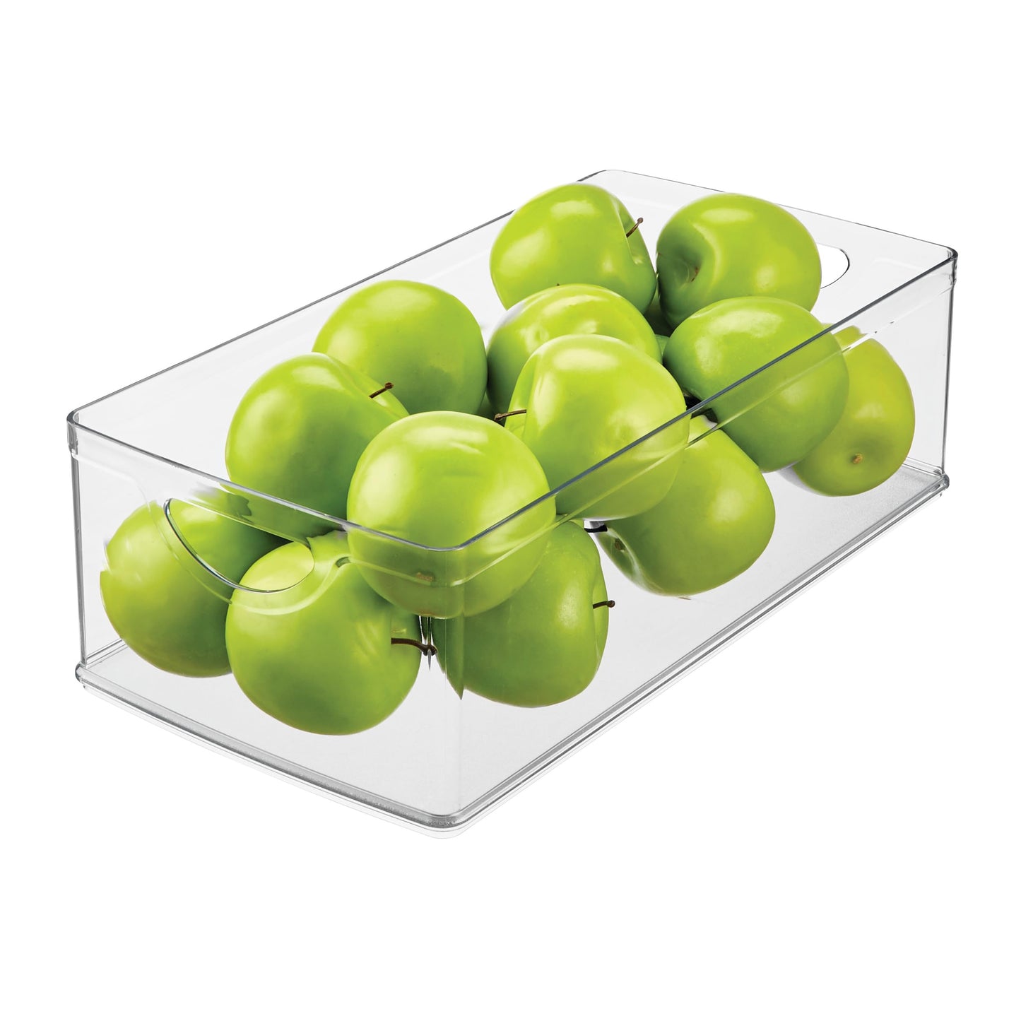 iDesign Stackable Clear Plastic Extra Long Storage Bin