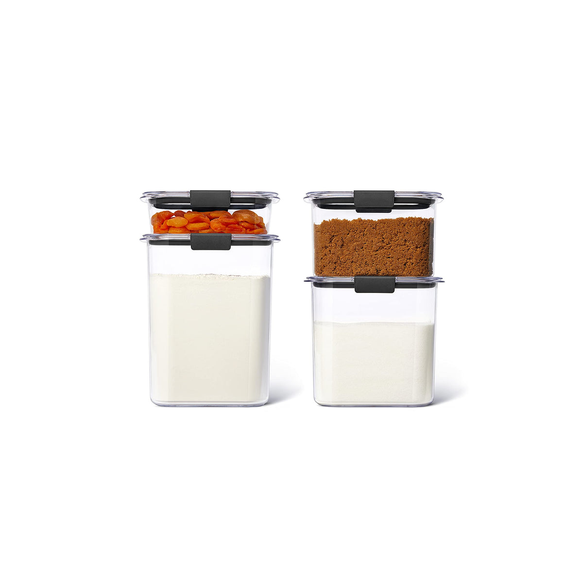 Rubbermaid Brilliance Airtight Cereal Food Storage Container, Shatterproof, BPA-Free and Dishwasher-Safe, 32oz Capacity