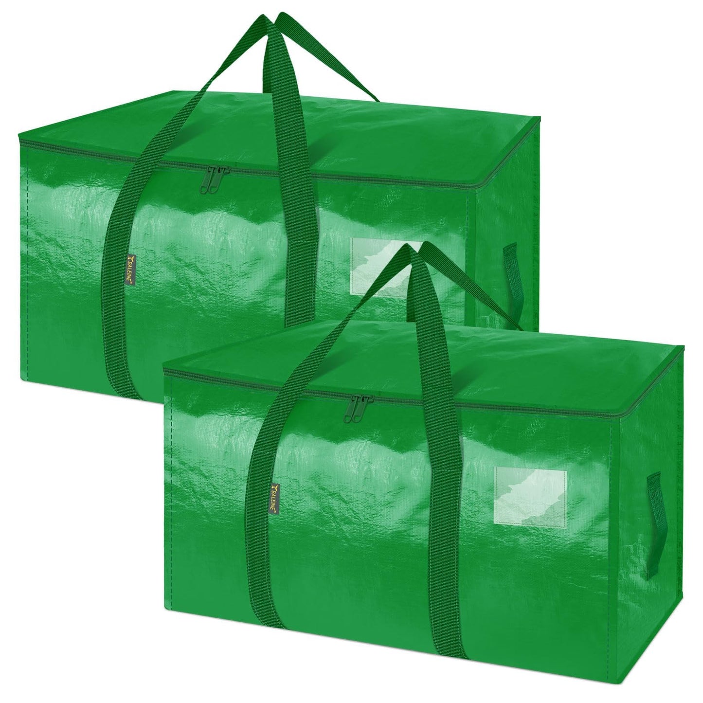 BALEINE 6-Pack Oversized Moving Bags with Reinforced Handles, Heavy-Duty Storage Tote for Clothes, Moving Supplies (Clear, 6-Pack)