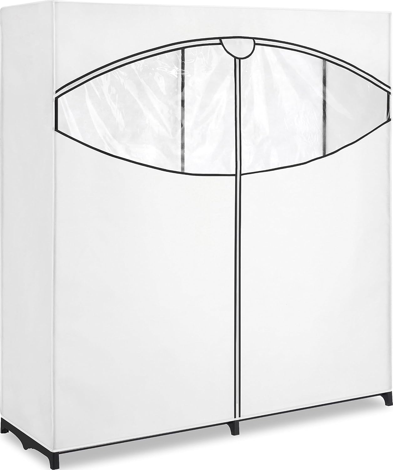 Whitmor 60-inch Extra-Wide Clothes Closet, 60” with White Cover