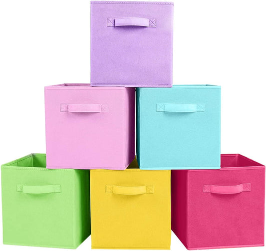 ShellKingdom Storage Bins, Foldable Fabric Storage Cubes And Cloth Storage