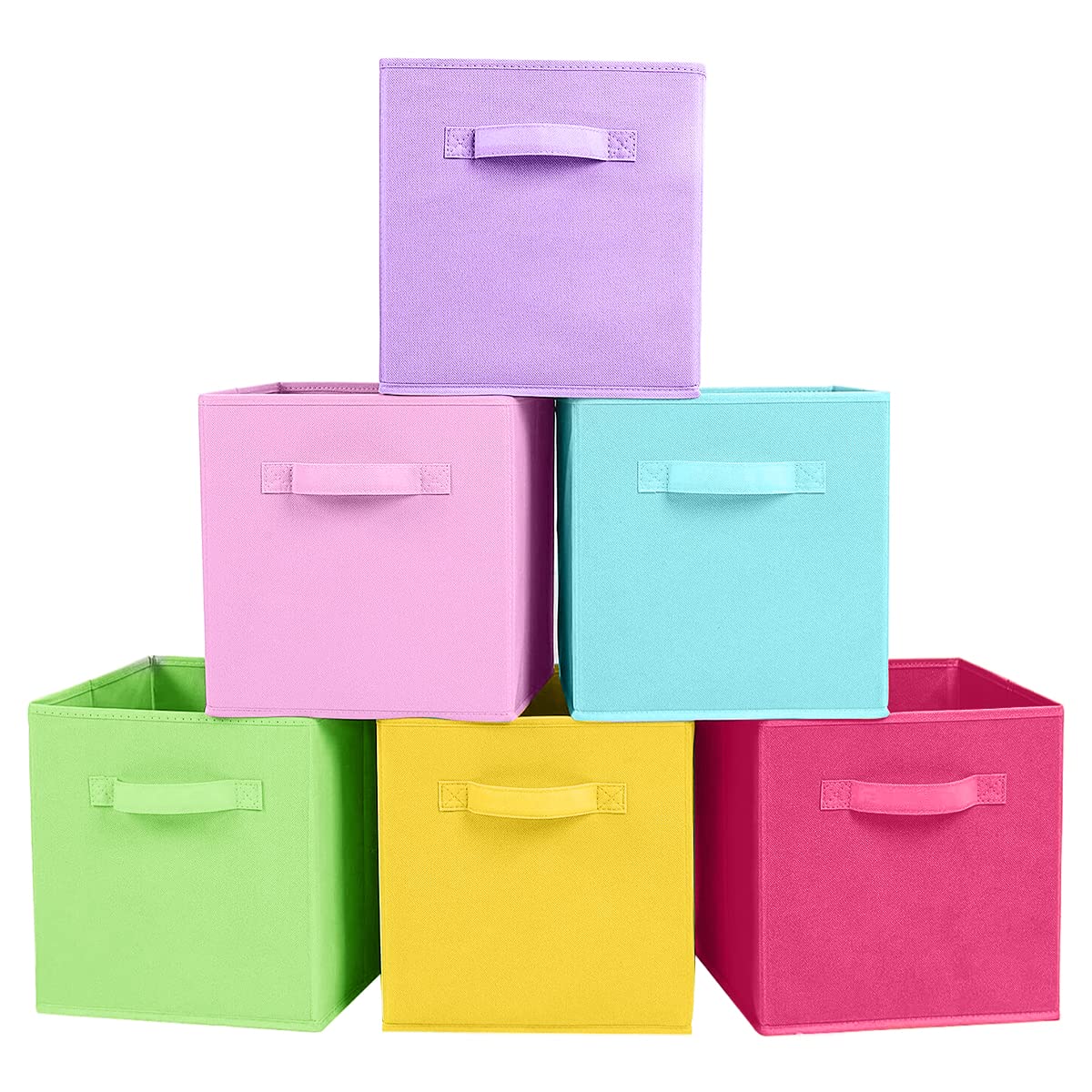 ShellKingdom Storage Bins, Foldable Fabric Storage Cubes And Cloth Storage