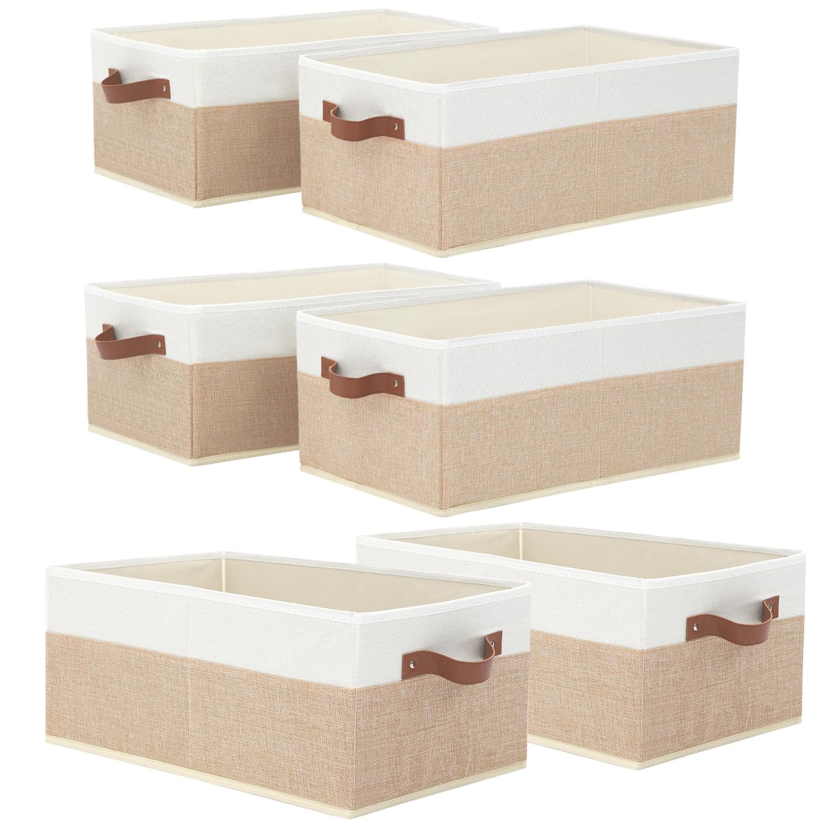 3 Pack Large Capacity Storage Bins Closet Organizer for Shelves