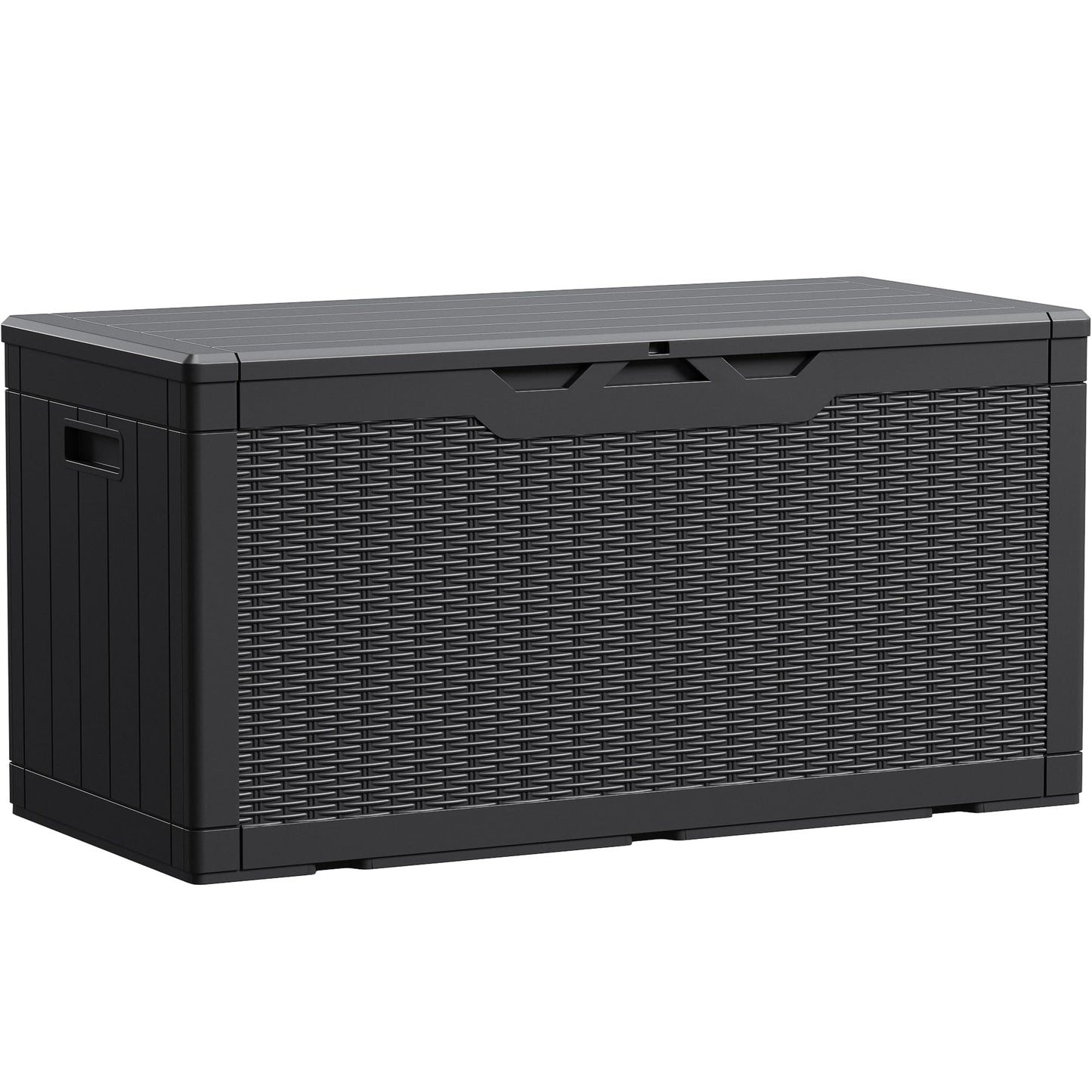 Devoko 100 Gallon Waterproof Resin Deck Box, Large Outdoor Storage Box