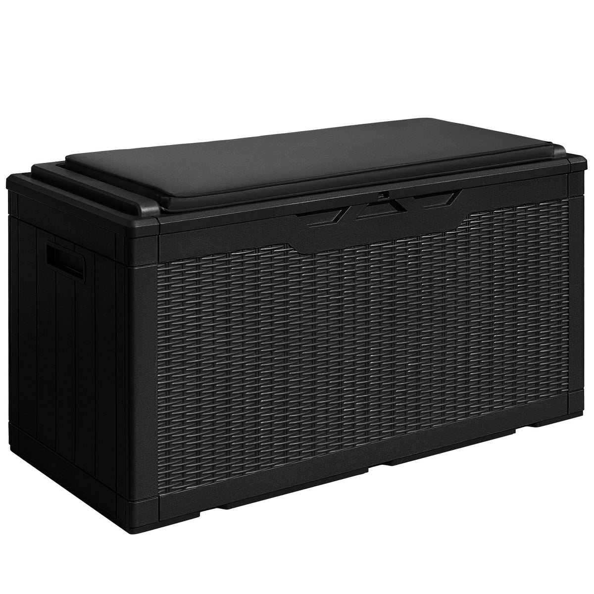Devoko 100 Gallon Waterproof Resin Deck Box, Large Outdoor Storage Box