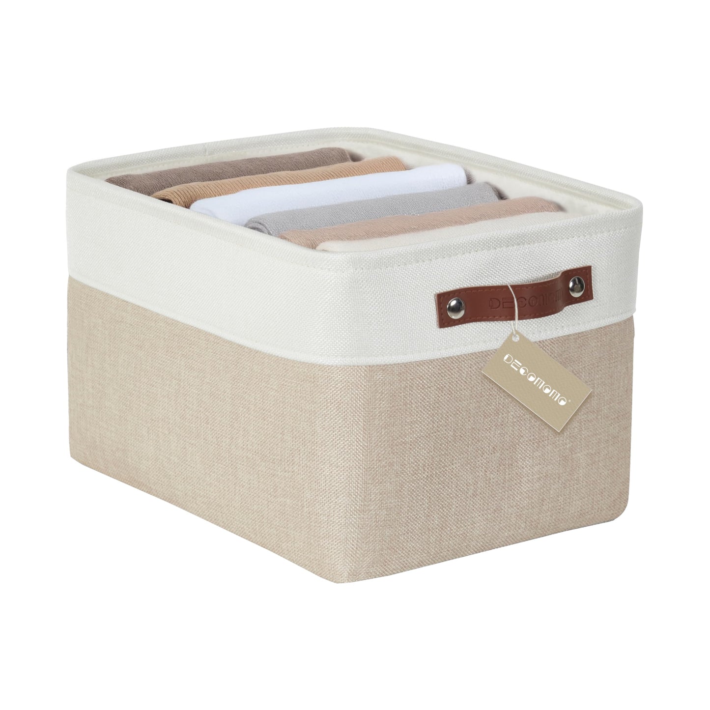 DECOMOMO Storage Bins, Large Fabric Storage Baskets for Shelves 3 Pack
