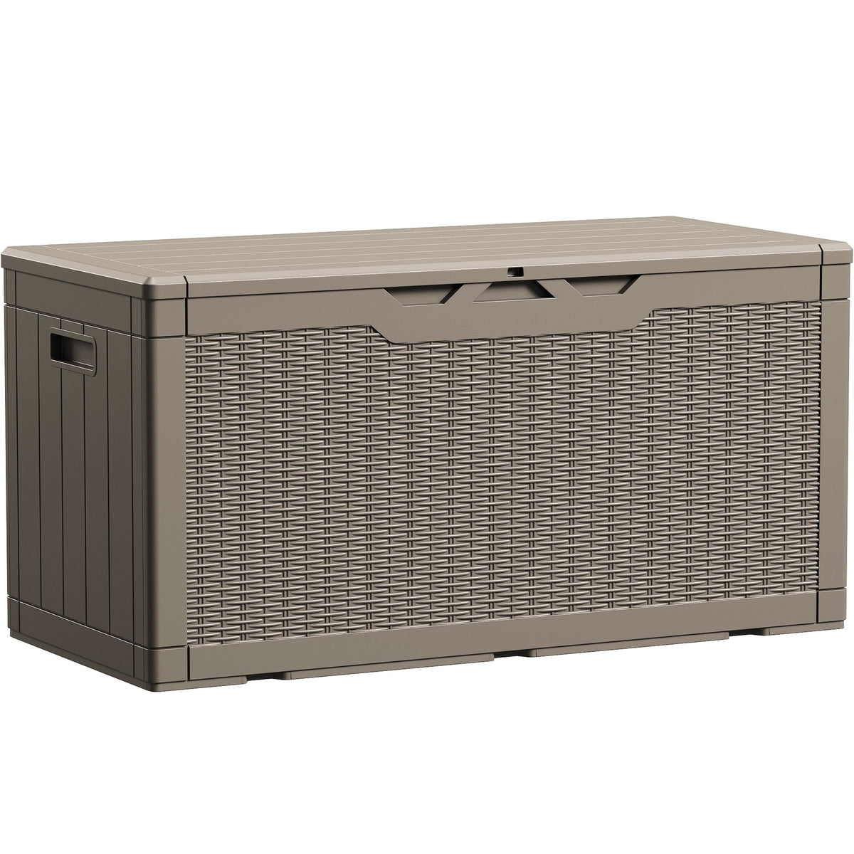 Devoko 100 Gallon Waterproof Resin Deck Box, Large Outdoor Storage Box