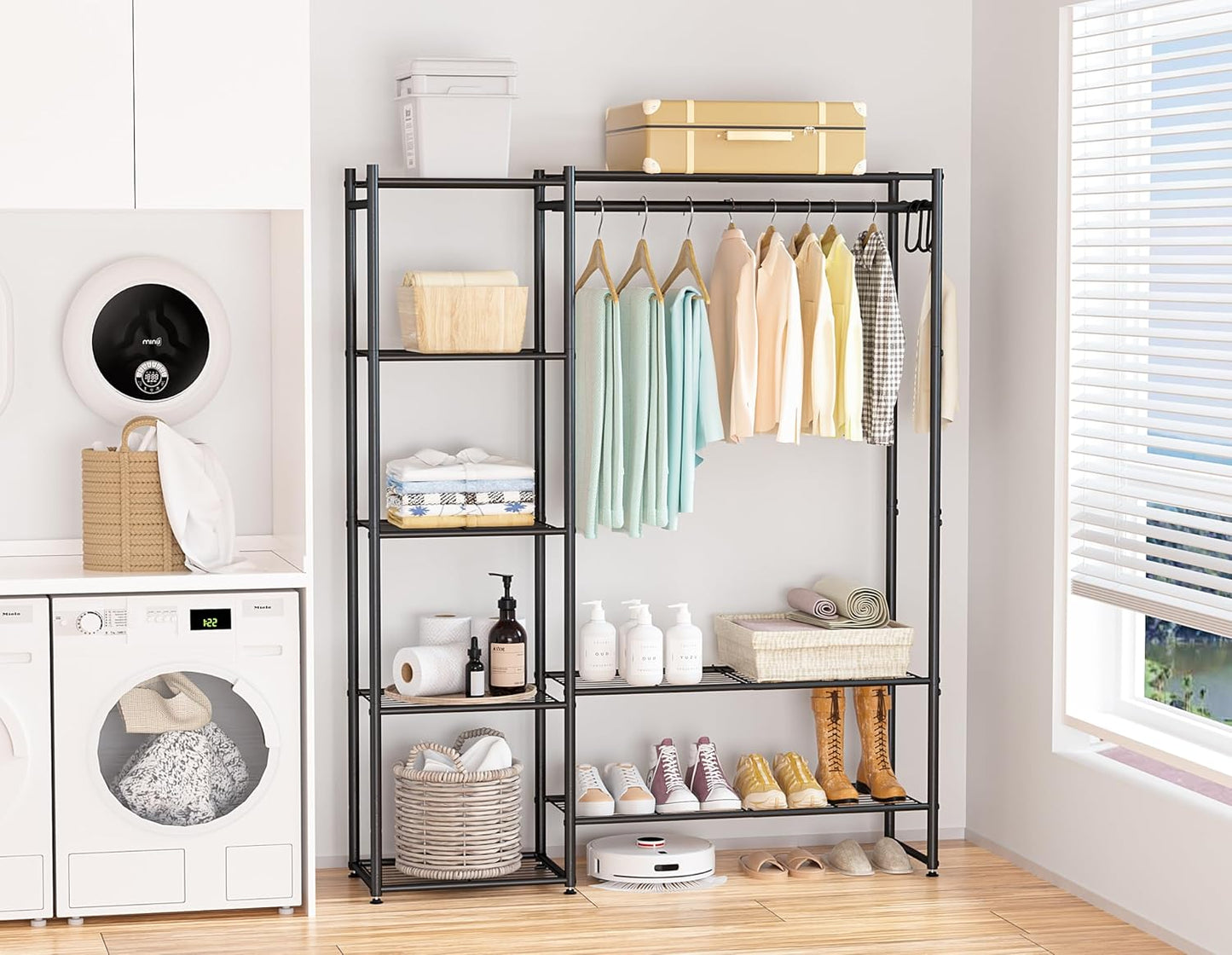 Closet Wardrobe, Closet Organizers and Storage System, Metal Clothes Rack
