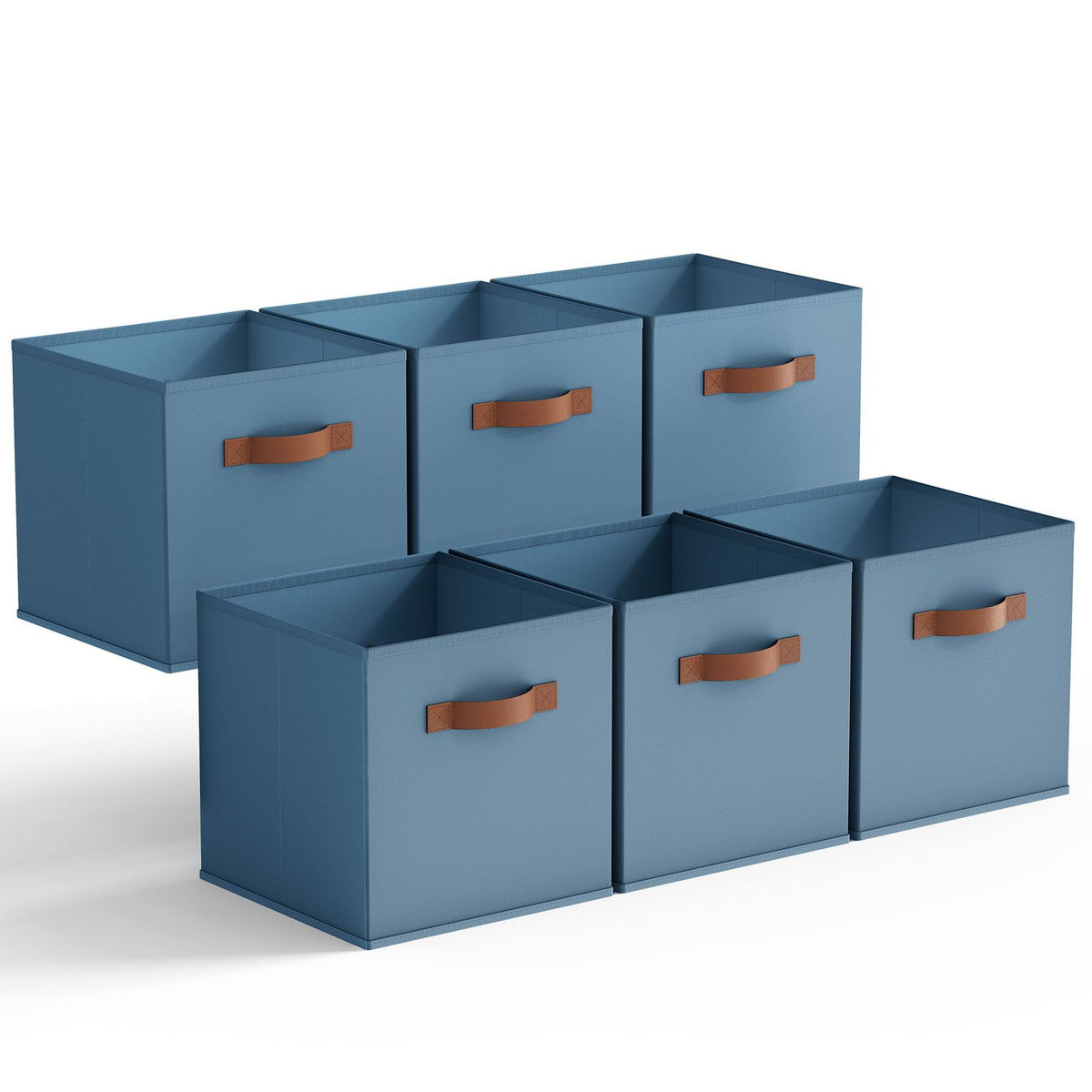 GRANNY SAYS 11 Inch Cube Storage Bins, 6-Pack Storage Cube Organizer, Pink