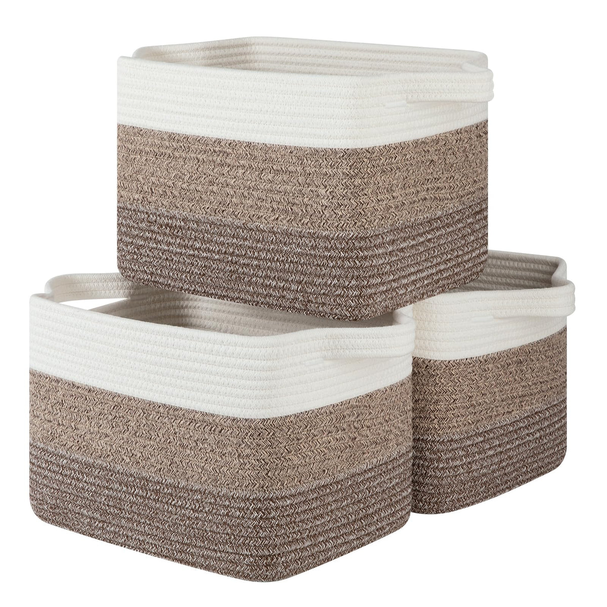OIASKET Storage Basket for Organizing 3 Pack, Woven Baskets for Storage
