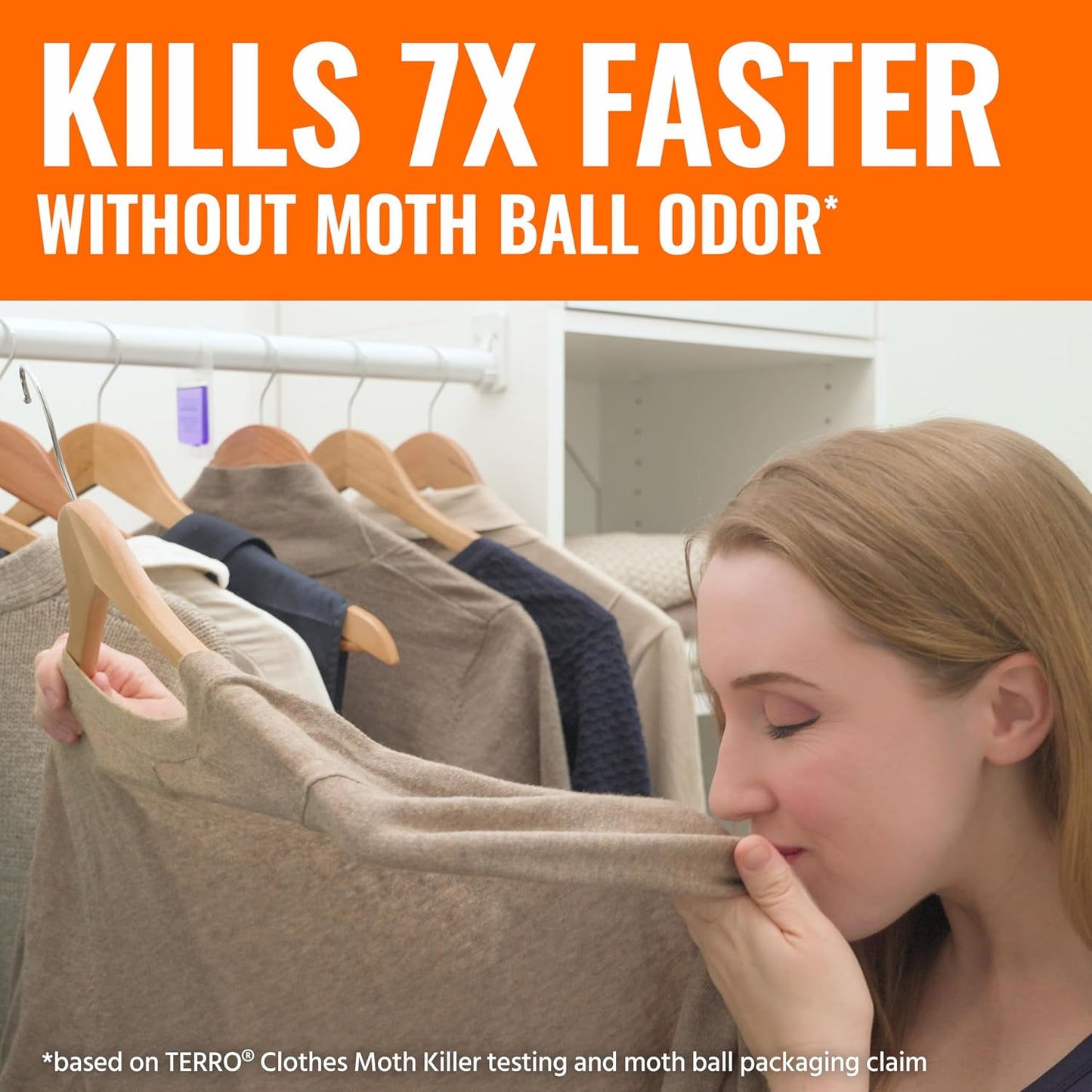 TERRO Clothes Moth Killer, 3-Pack, Kills Adult Moths, Larvae & Eggs