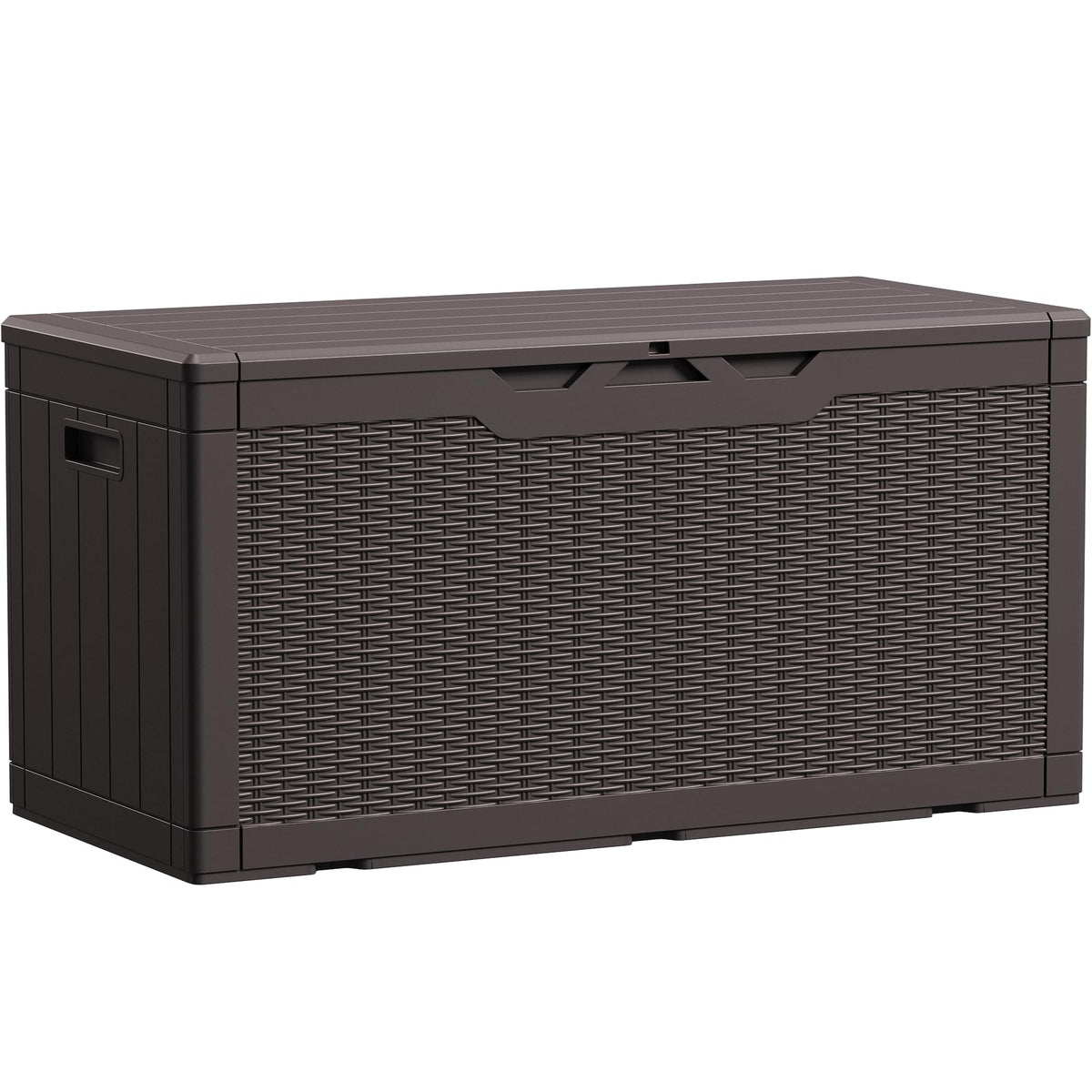 Devoko 100 Gallon Waterproof Resin Deck Box, Large Outdoor Storage Box