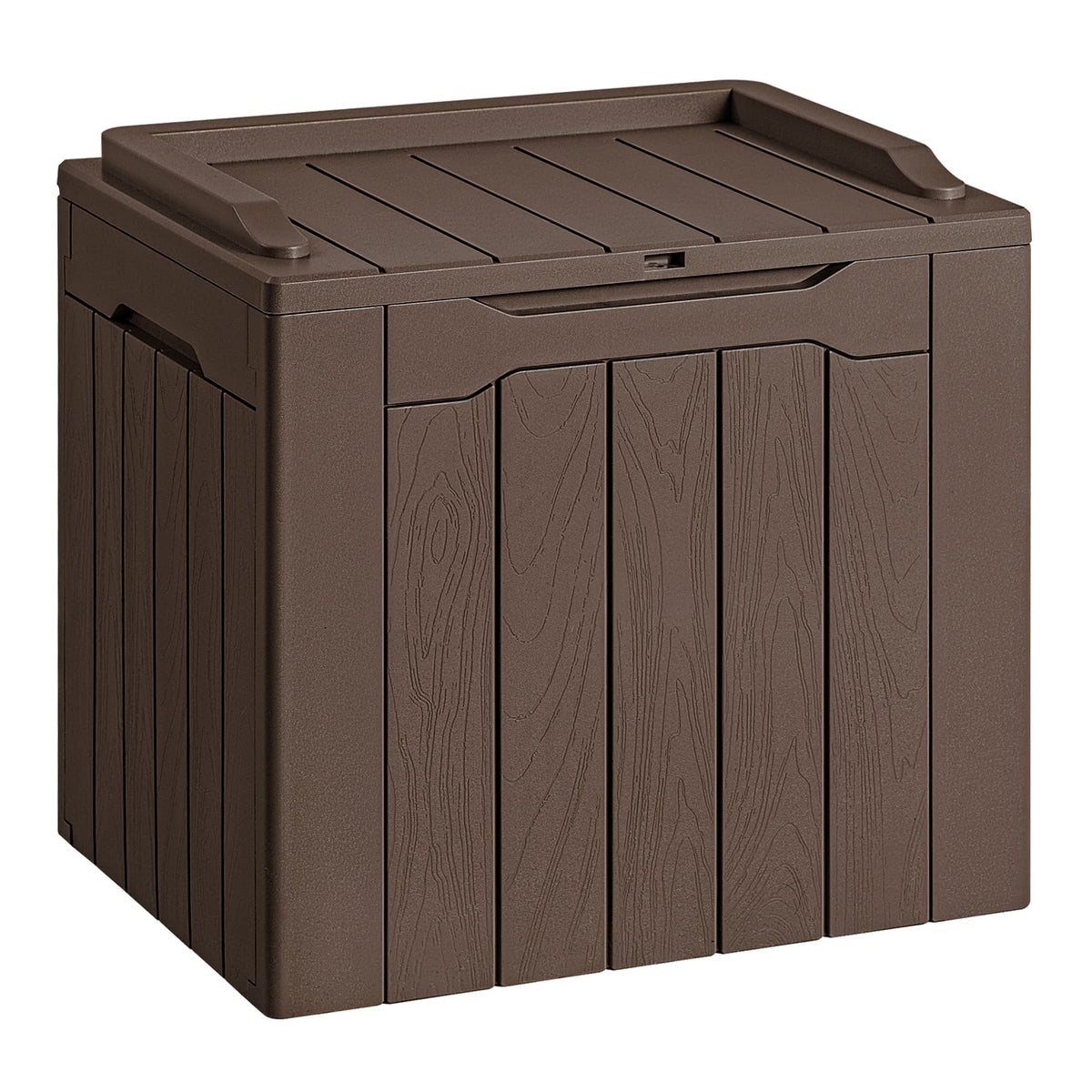 Devoko 30 Gallon Resin Deck Box Waterproof Outdoor Storage Box for Patio Furniture Pool Accessories Indoor Storage for Cushion Garden Tools (30 Gallon, Black)